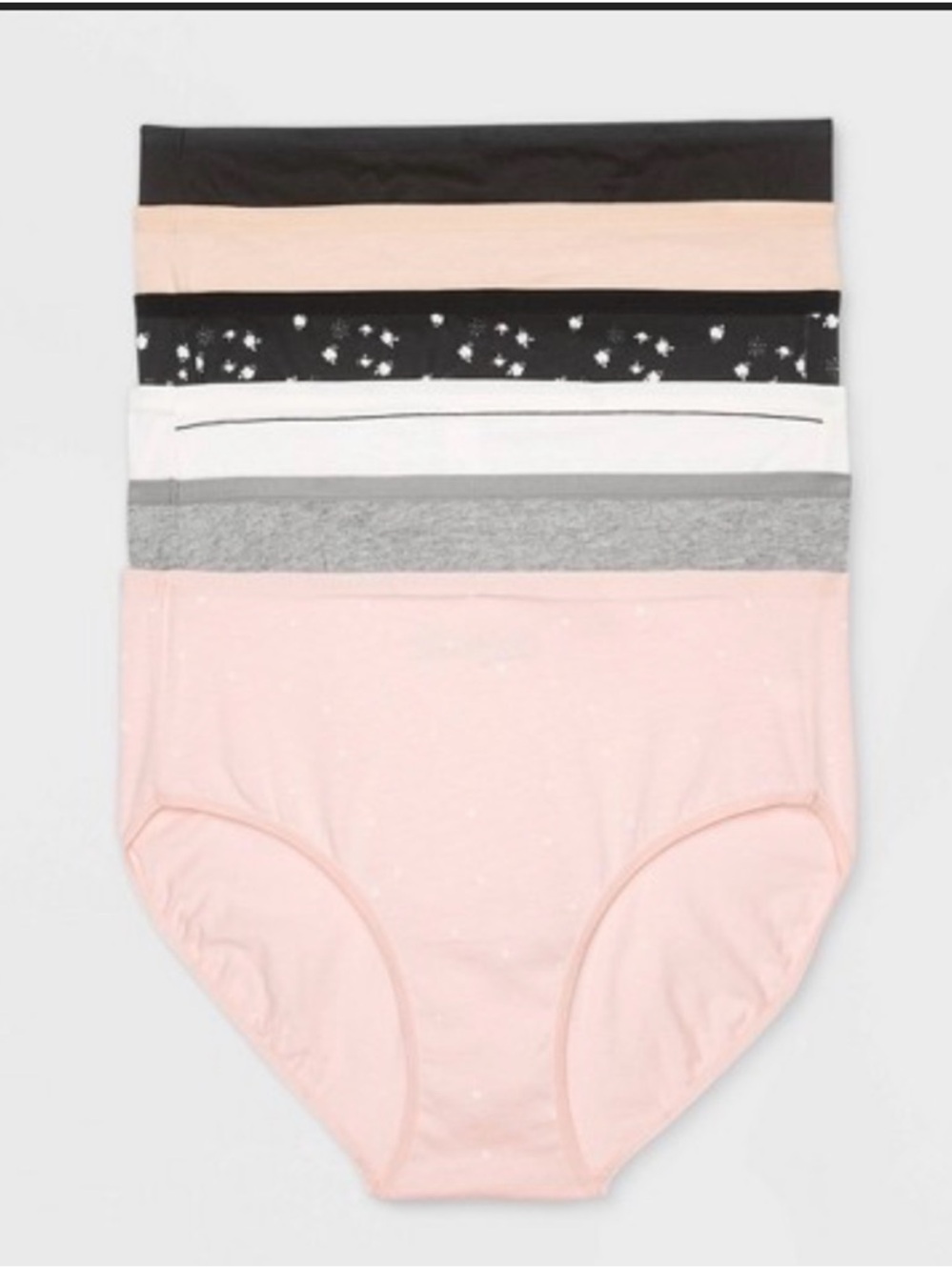 Auden Women’s Bikini Panties - Black, Gray, Nude, Light Pink